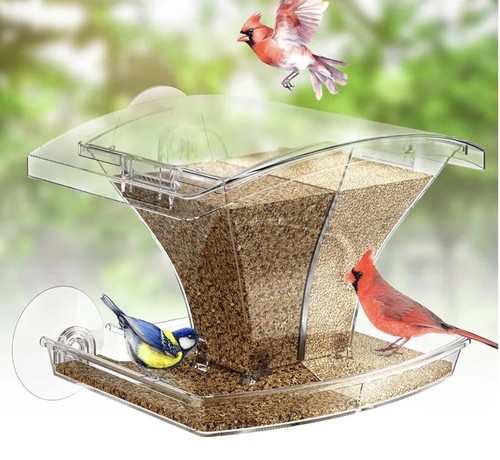 Window bird feeder - window, outside