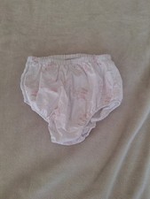 White With Pink Bunny Rabbit Design Over Nappy Pants Boss Size 18 Months