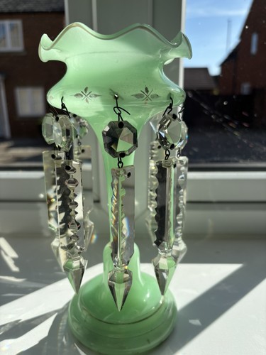 Victorian light green opaline
