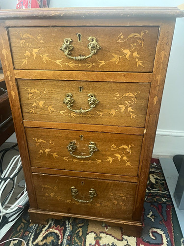 Chest drawers brown - 2x,