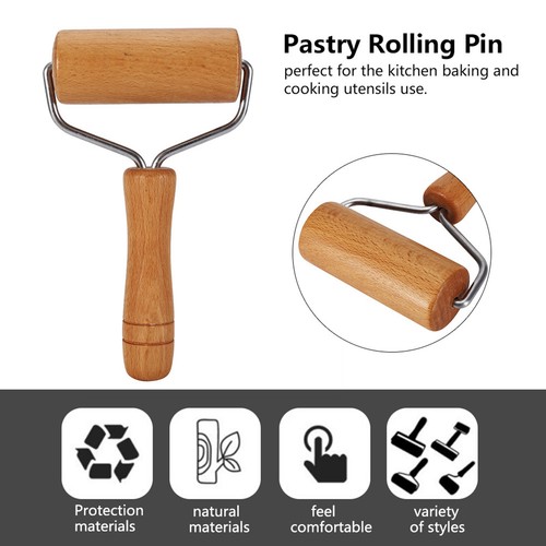 Wooden rolling pin - wooden, pastry