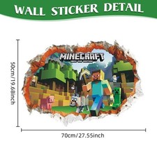 Minecraft Wall Sticker 3D