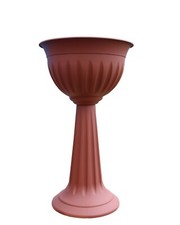 Terracotta urn plant pot - terracotta,