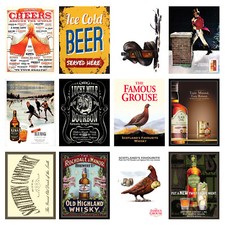Alcohol Retro Metal Signs/Plaques Man Cave, Cool Novelty Gift, Bar/ Pub 20