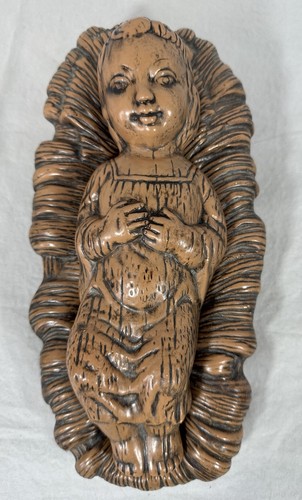 Ceramic baby jesus manger - ceramic,