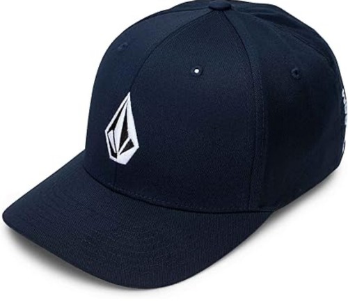 Volcom navy blue flexfit cap - navy,