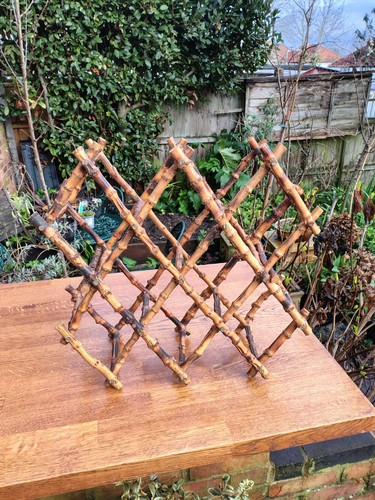 Vintage mcm burnt bamboo - /,