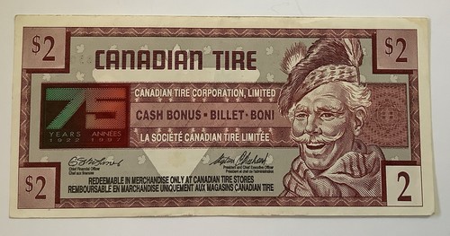 Canadian tire coupon - tire, money
