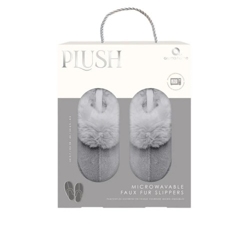 Grey suede faux - grey, fur