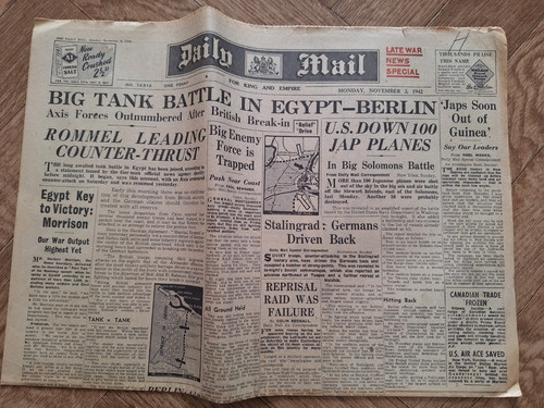 Original nov 2nd 1942 daily - original,