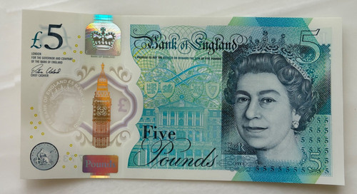 Bank note aa12 - £5,