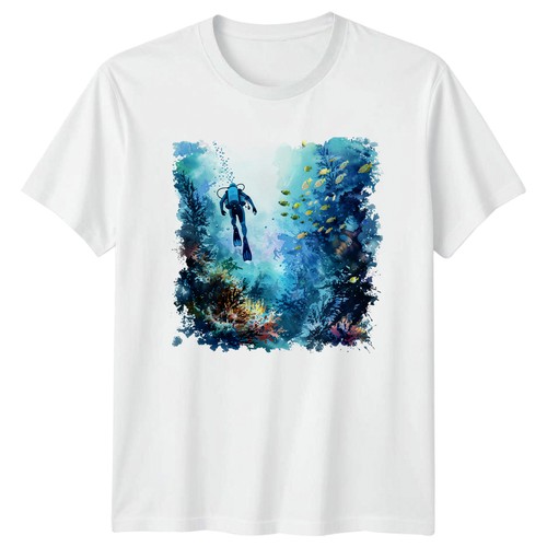 Scuba diver shirt coral reef - t-shirt,