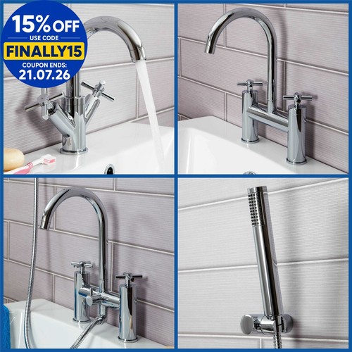 Modern chrome cross head - chrome,