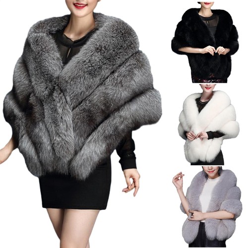 Faux fur shawl winter - fur,