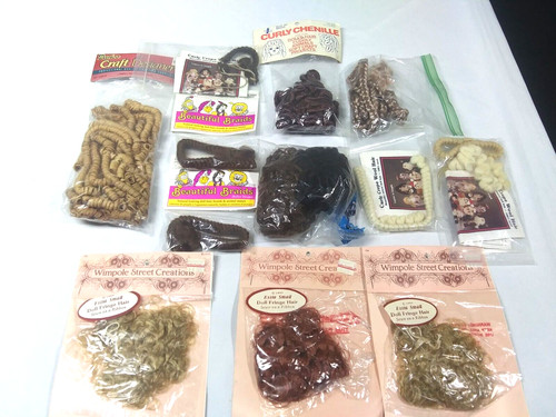 Doll hair mixed lot - lot, braids