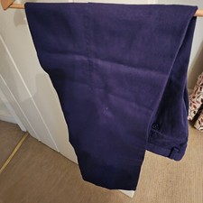 Men's Samuel Windsor Navy blue Plain  Trousers 100% Pure cotton W32 L31 BVT7W