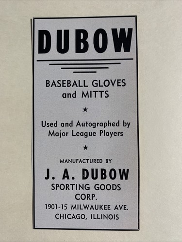 Dubow sporting goods - dubow,
