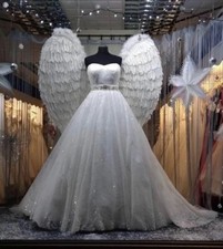 Sparkly Victoria Kay Designer wedding dress size 12