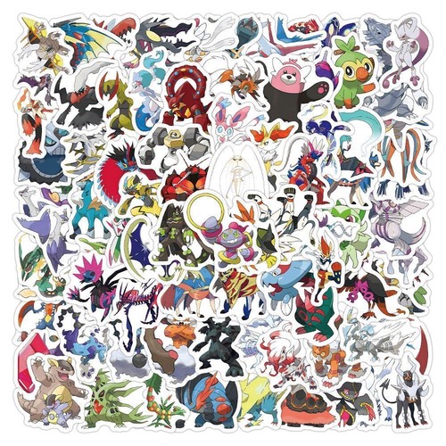 100pcs pokemon sticker vinyl - pokemon,