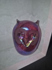 Unusual Iridescent Glass Owl