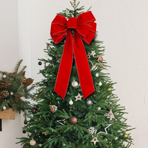 Christmas tree topper bow - tree,