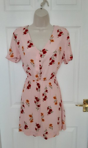 Mini dress pink floral - mini,