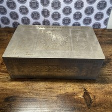 Vintage Silver Tone Cigar Box