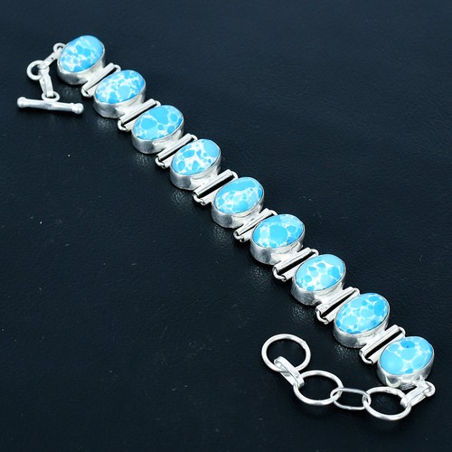 Larimar oval gemstone handmade - oval,