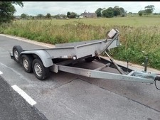 Brenderup 10x5 Flat Bed Tipping Trailer Plant Trailer