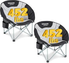 KingCamp Moon Chair Camping Folding Camping Chair XXL Garden Chairs Portable Hea