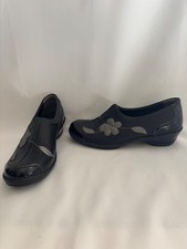 Fly Flot leather total comfort black shoes size 39 uk 6
