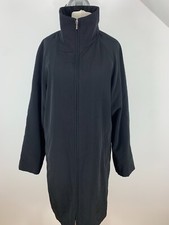 Nuage black zip up high collar