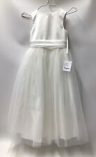 Flower Girls Dress-by Dessy Style FL4002S-Size5-Ivory-Bridesmaid / Wedding