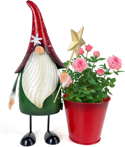 Outdoor metal gnome yard - metal,