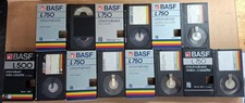 Betamax Video Tape Bundle - 7 x BASF L750 & L500 - Used / Re-recordable - #5