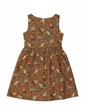 CATH KIDSTON Womens Abstract Pattern A-Line Dress UK 16 Large Brown BN02