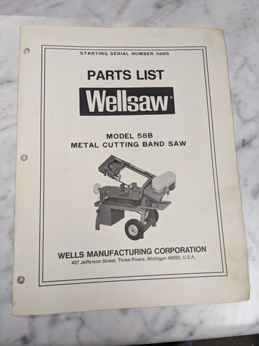 Wellsaw wells service parts - wellsaw,