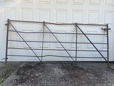 Stunning Early Victorian 10ft Antique Wrought Iron Farm Or Estate Driveway Gate