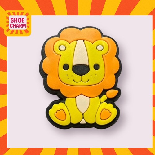 Baby lion shoe charm - lion,
