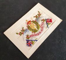 WW1 British Sweetheart's RFC French Silk Postcard in Unissued Condition 1914-17
