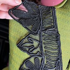 Antique Black Silk floss Tulle soutache & metallic embroidery sewing projects