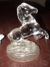 CRYSTAL GLASS HORSE - VINTAGE
