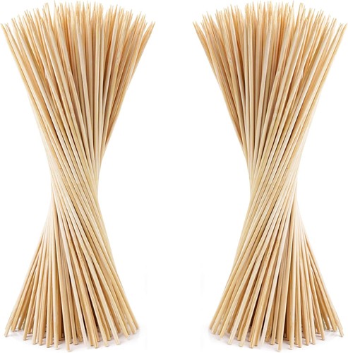 500pcs bamboo skewers kebab - bamboo,