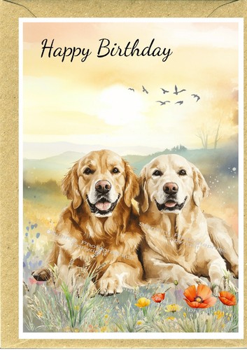 Golden retriever dog - golden, 6")