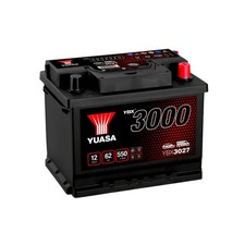 YUASA Car Battery YBX3027 12V 62Ah 550A B13 L2 T1 Fits Trabant P 601 0.6
