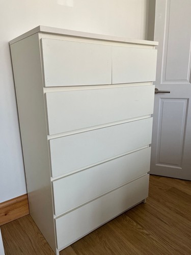 Ikea malm white drawer chest - ikea,