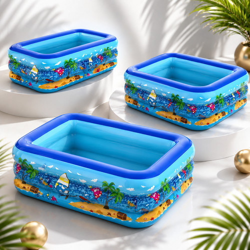 Inflatable family swimming - family,