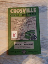 Crosville Official Bus Timetable No.4 Rhyl & Llandudno Sep 1947 - June 1948