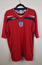 England Away Football Shirt 2008/10 Adults XL Umbro 