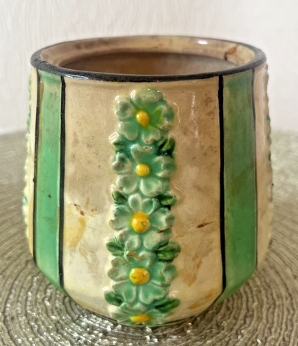 Maruhon ware japan vase - ware, green